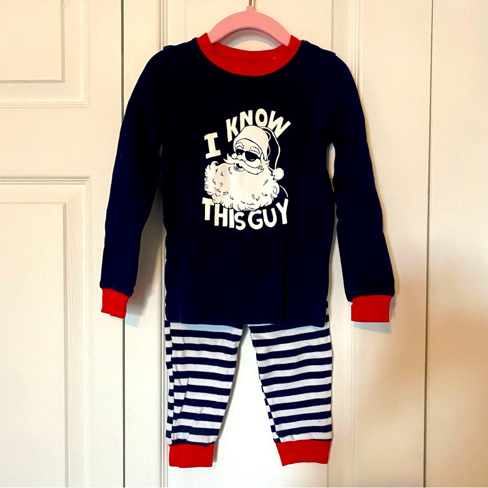 Tucker + Tate Santa glow-in-the-dark pajamas size 4